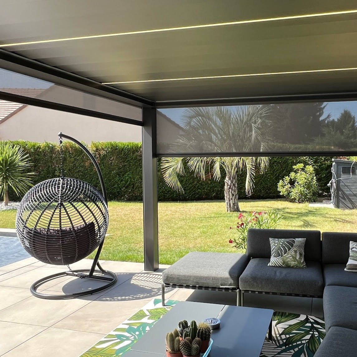 REALISATION PERGOLA BIOCLIMATIQUE AVEC MOTORISATION - MONTGERON - 91