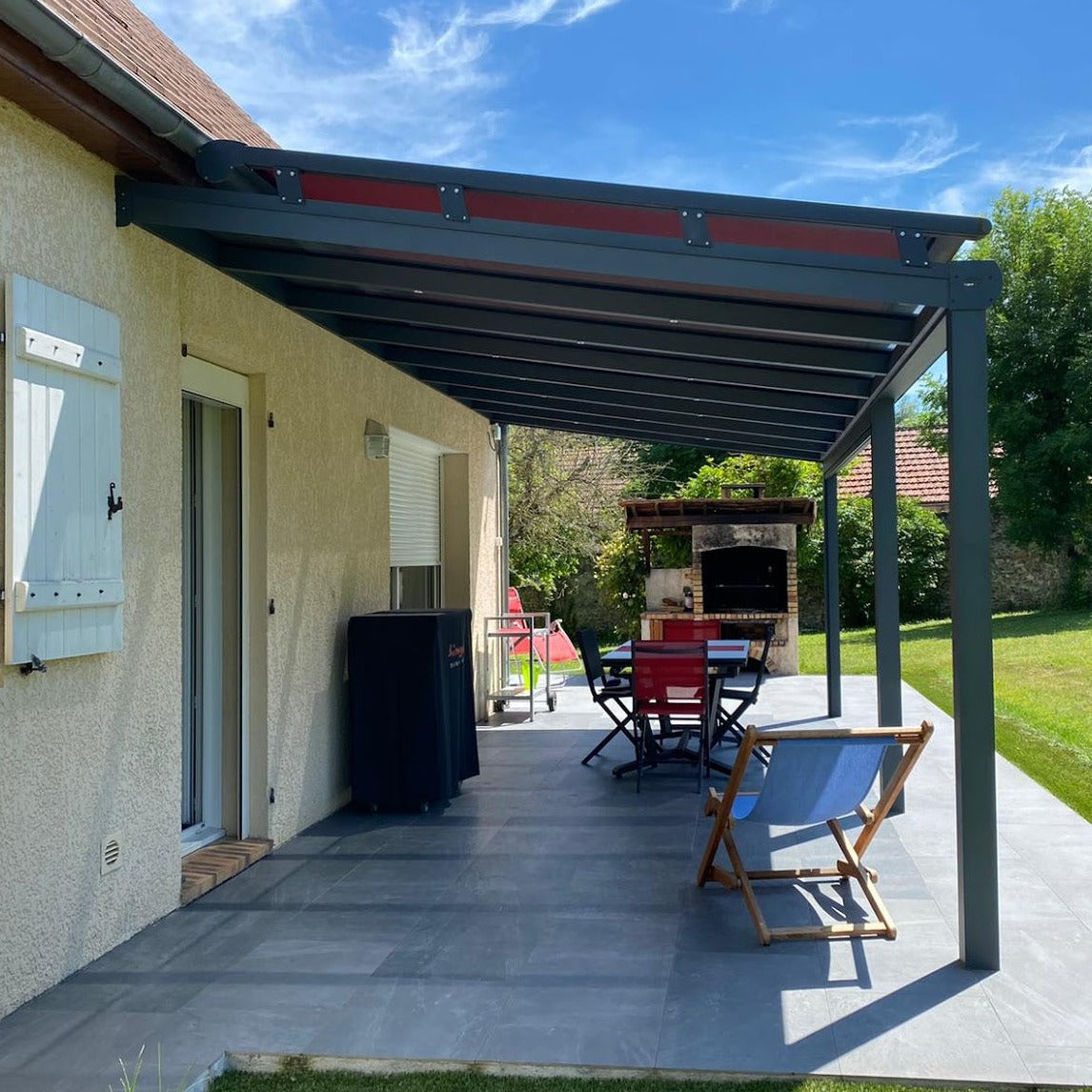 REALISATION PERGOLA VERRE TOIT FIXE - SANTENY (94)