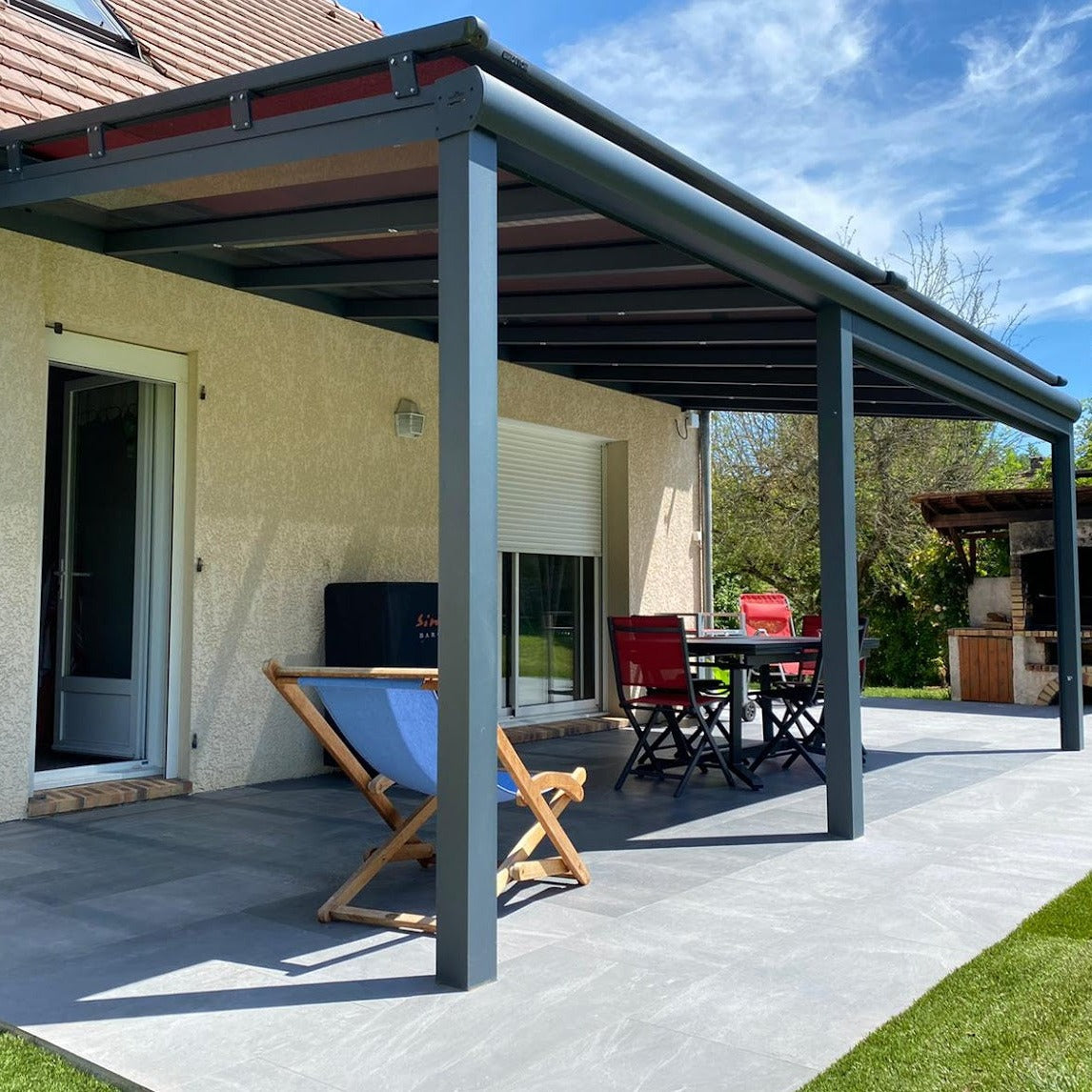 REALISATION PERGOLA VERRE TOIT FIXE - SANTENY (94)