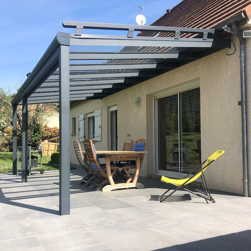 REALISATION PERGOLA VERRE TOIT FIXE - SANTENY (94)