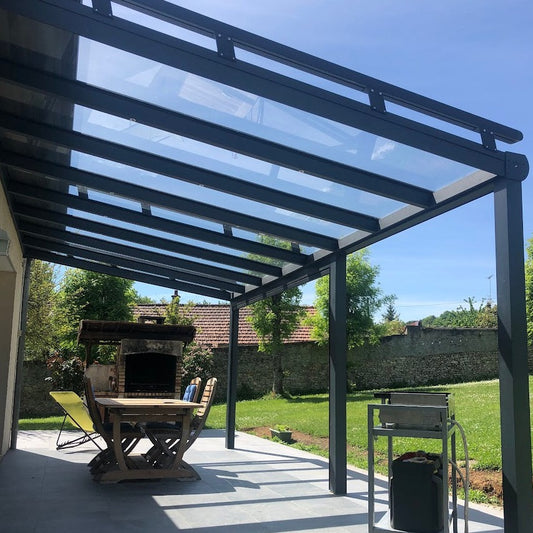 REALISATION PERGOLA VERRE TOIT FIXE - SANTENY (94)