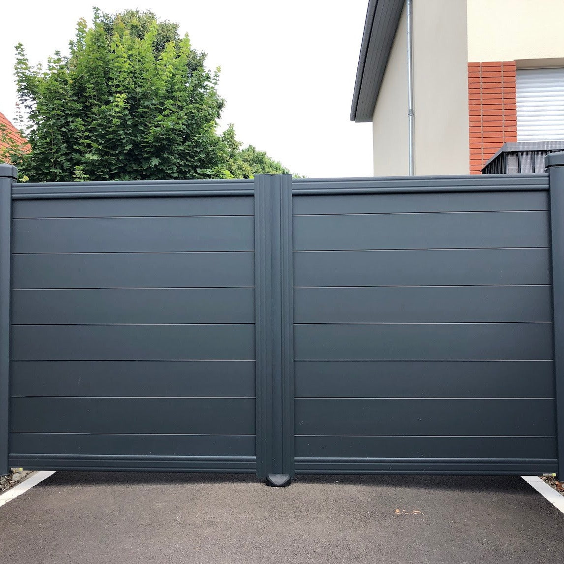 REALISATION PORTAIL ALUMINIUM AVEC MOTEUR SOMFY - CORBEIL ESSONNES - 91