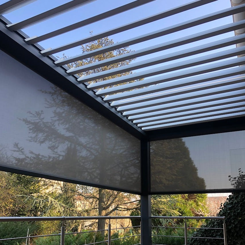 INSTALLATION PERGOLA BIOCLIMATIQUE B200 XL ET ENSEMBLE DE GARDE CORP INOX - NOGENT SUR MARNE - 94